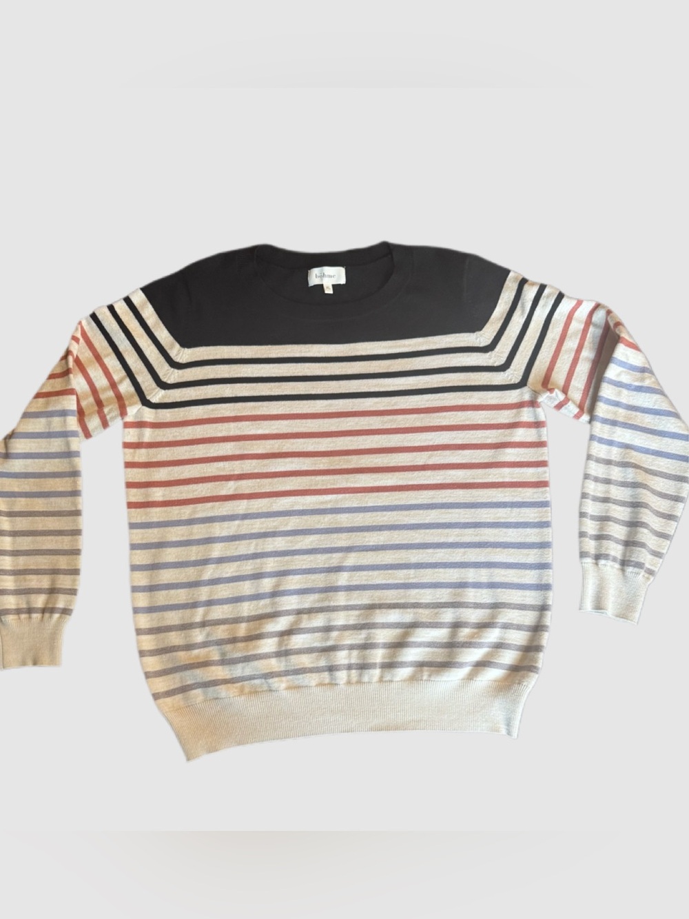 Bohme Pullover Striped Sweater Size XL Super Soft  excellent condition